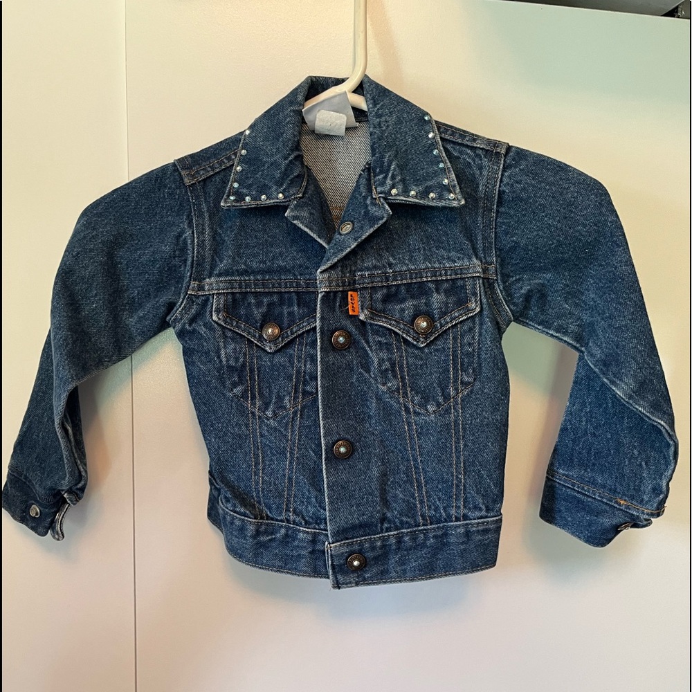 Little Levi’s Girls Levi’s Jacket With Swarovski Crystals